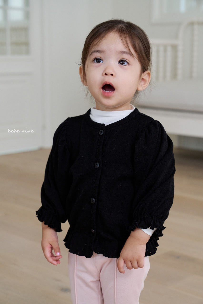 韓國童裝 25秋| BN25365 EDEL FRILL CARDIGAN