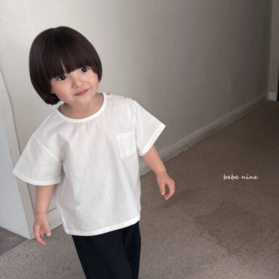 韓國童裝 25夏| BN25271 LEON BUTTOM TEE #同品牌4件85折