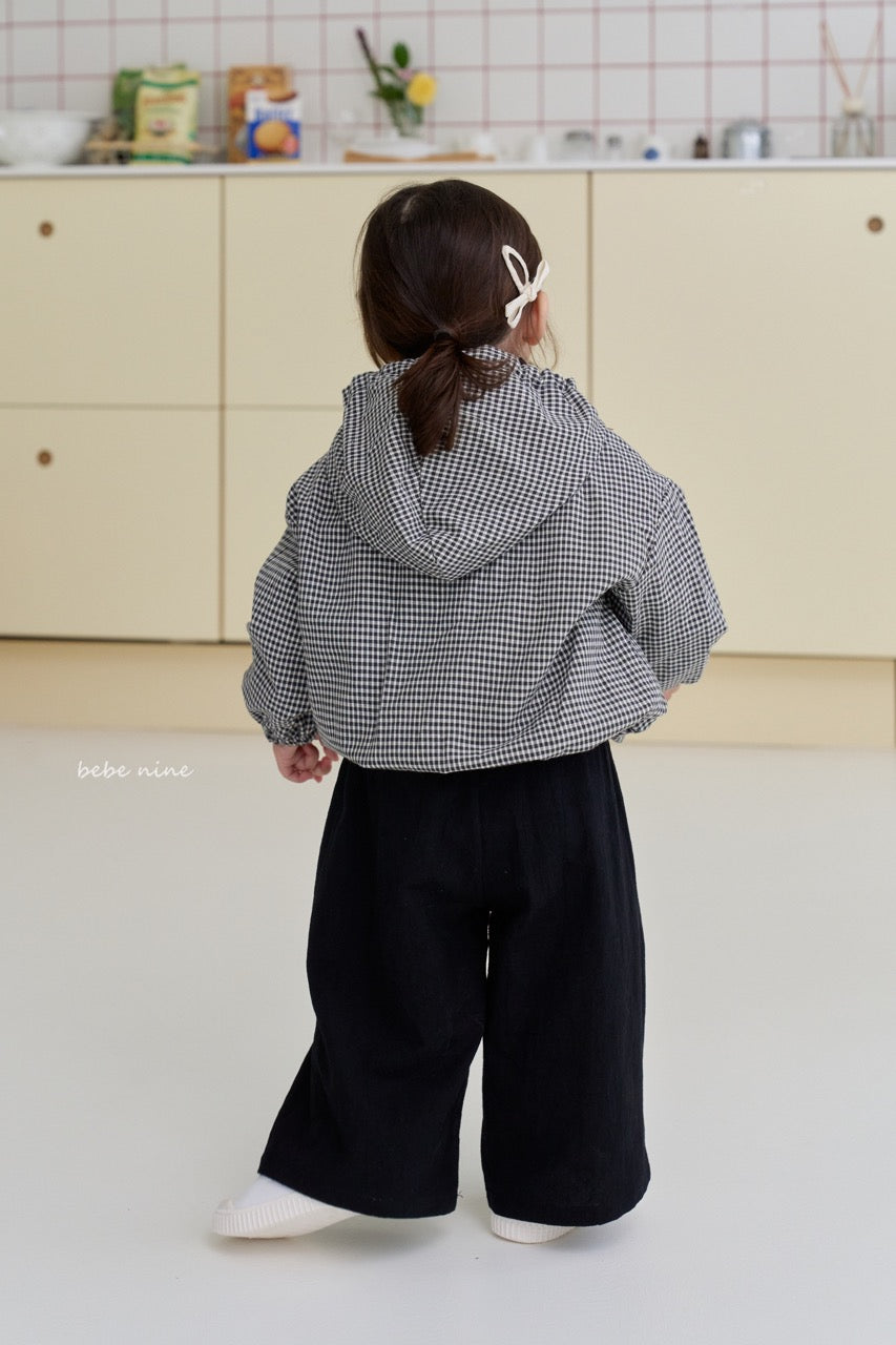韓國童裝 25秋| BN25362 CHECK REVERSIBLE JUMPER 雙面穿