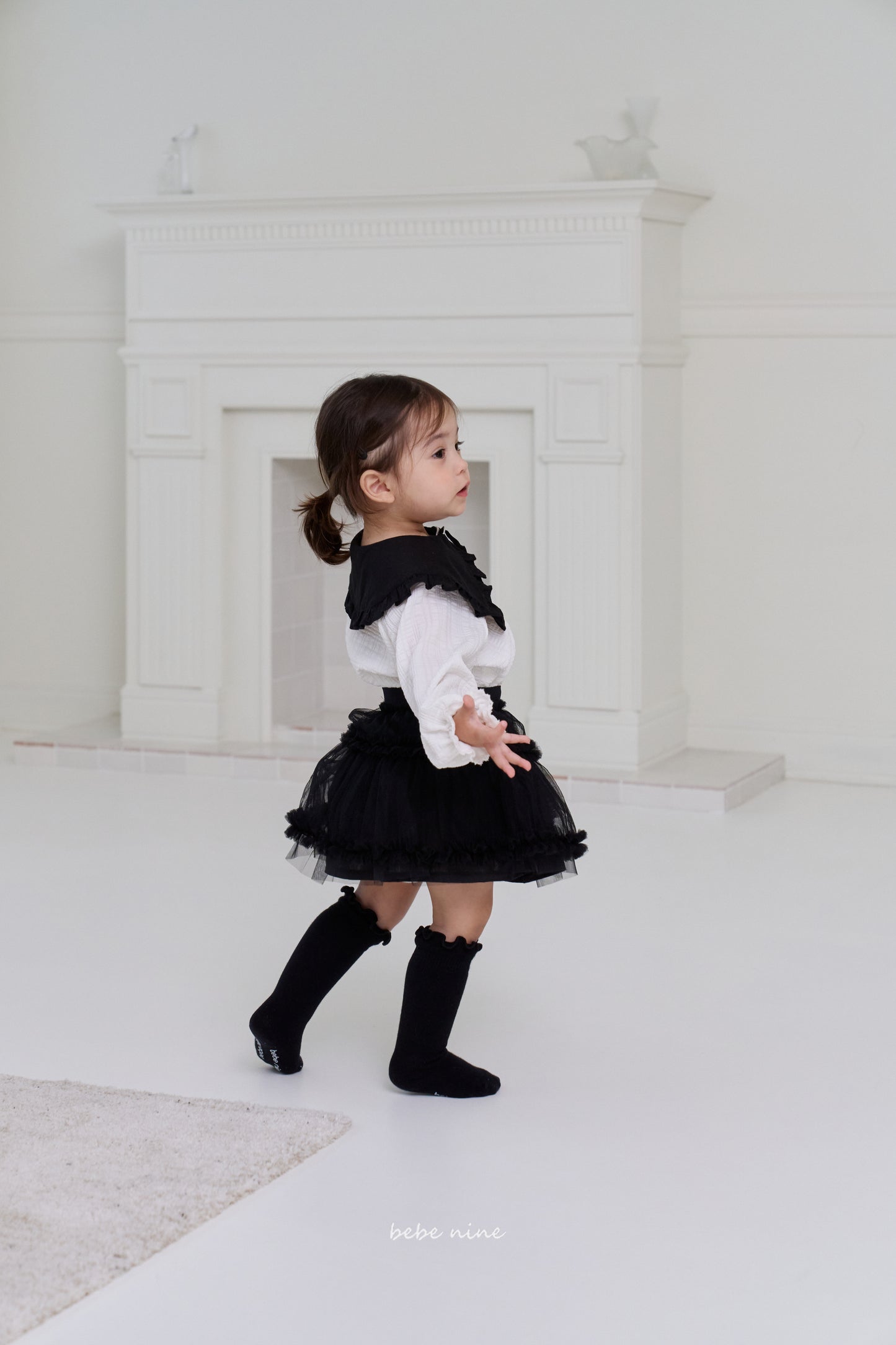 韓國童裝 25秋| BN25321 NINE FRILL KNEE SOCKS (SET)