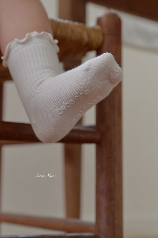 韓國童裝 26夏| BN52 Nine Frill Half Stockings Set (3p) Nine 荷葉邊半截襪套裝(3入)