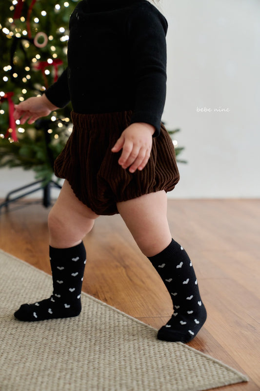 韓國童裝 25秋冬| BN25401 Heart Sock Set