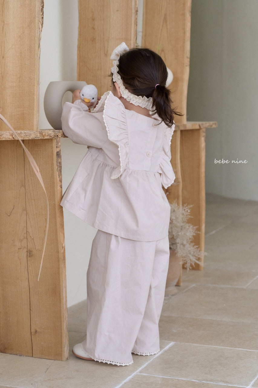 韓國童裝 25秋| BN25360 CLORA LACE PANTS