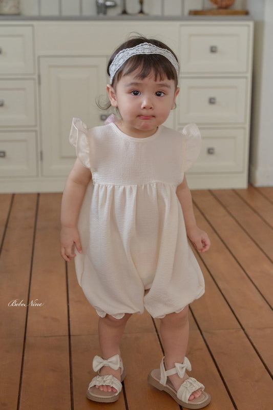 韓國童裝 26夏| BN06 Petit Frill Ribbon Suit 迷你荷葉邊蝴蝶結連身衣