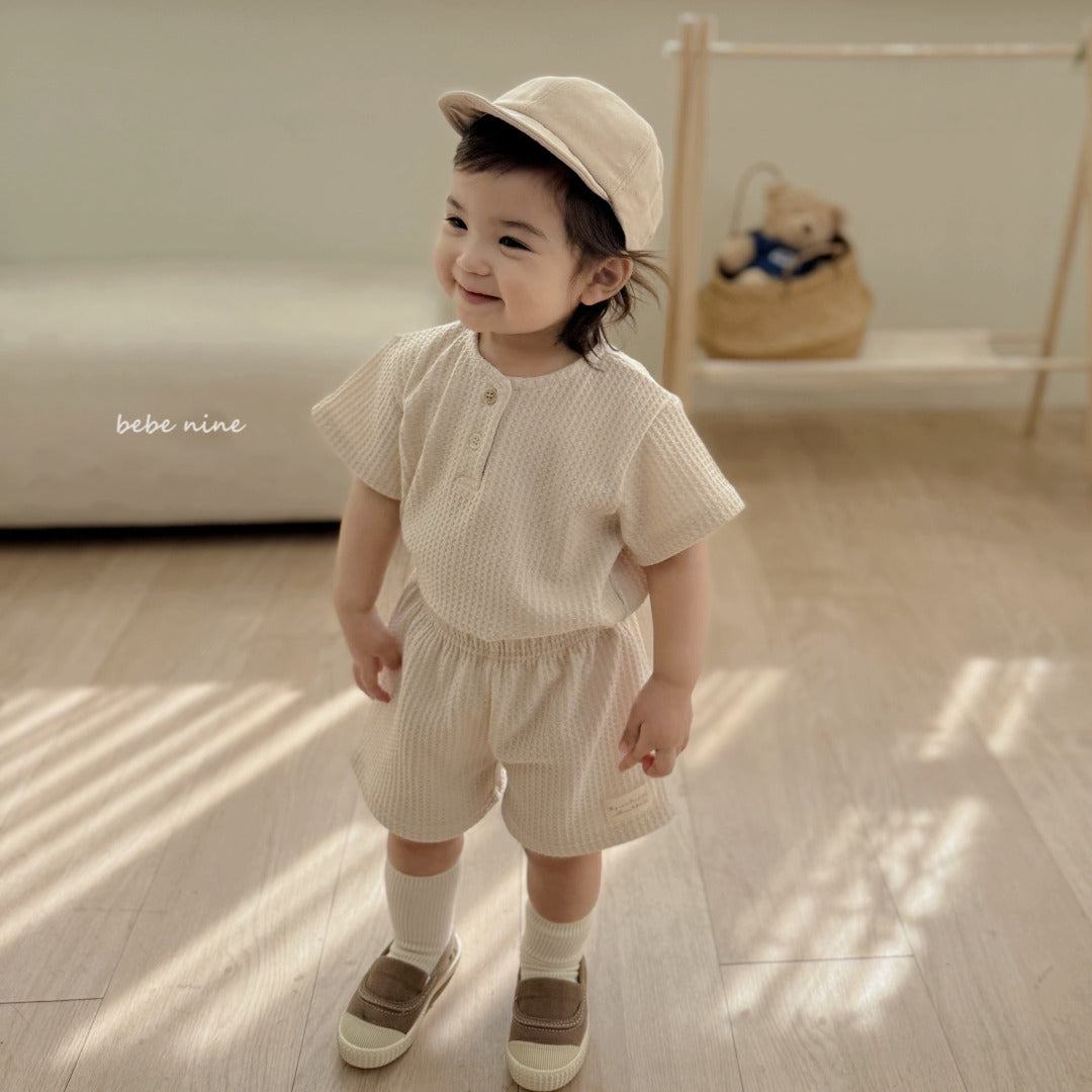 韓國童裝 25夏| BN2532 Creamy Waffle Set (Baby & Kids) #同品牌4件85折