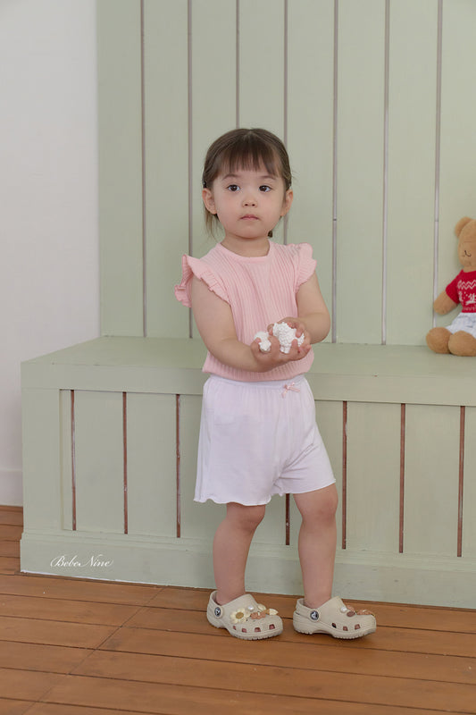 韓國童裝 26夏| BN47 Span Frill Leggings 彈性荷葉邊內搭褲