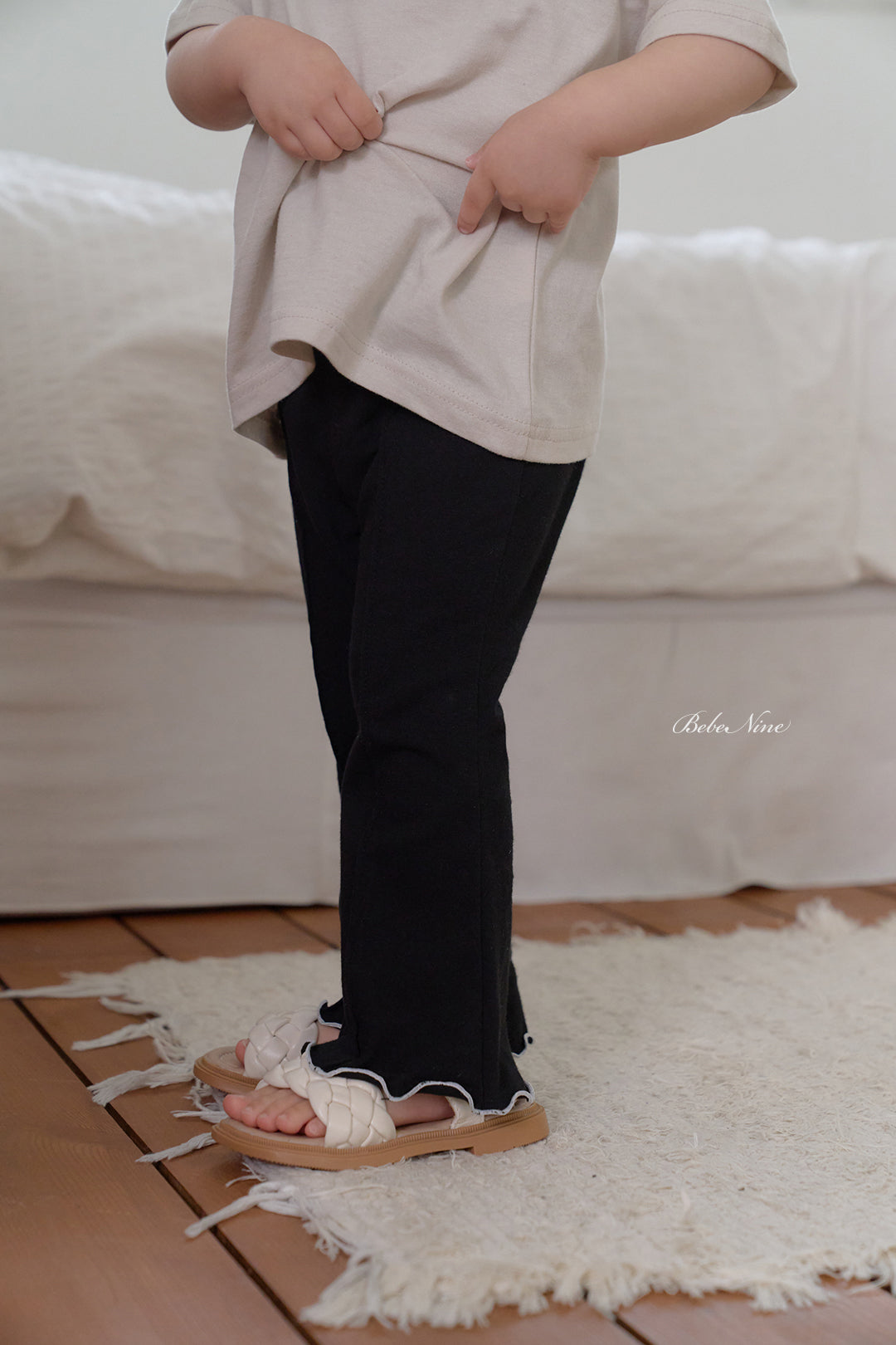 韓國童裝 26夏| BN44 Edge Flared Pants 邊緣喇叭褲