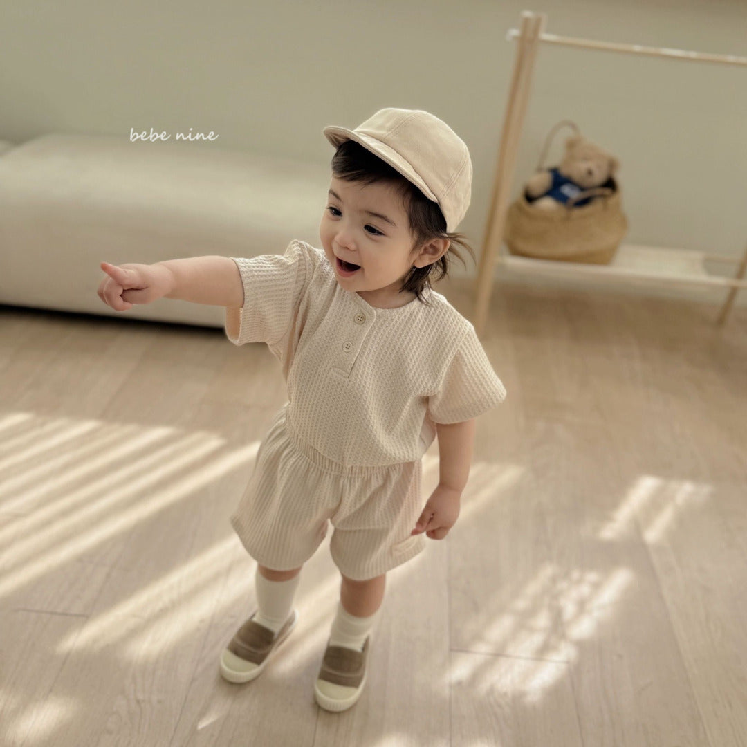 韓國童裝 25夏| BN2532 Creamy Waffle Set (Baby & Kids) #同品牌4件85折