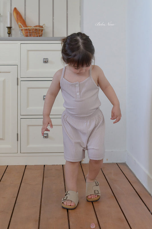 韓國童裝 26夏| BN30 Sleeveless Ribbed Set 無袖羅紋套裝