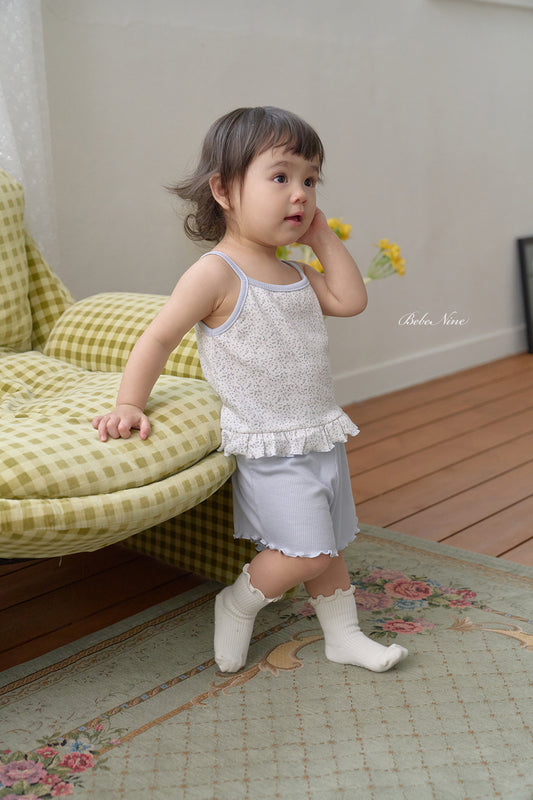 韓國童裝 26夏| BN18 Floral Sleeveless Set 碎花無袖套裝