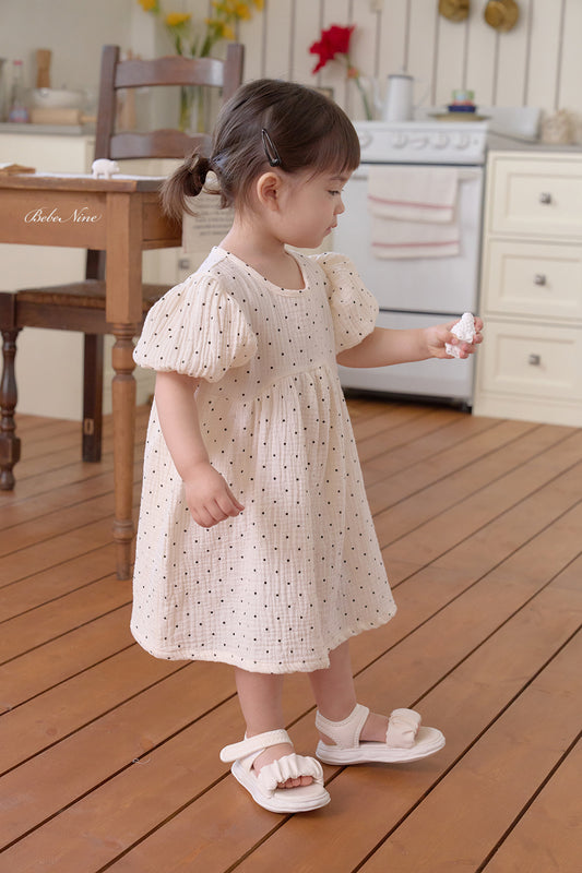 韓國童裝 26夏| BN11 Lian Dot Dress 莉安點點洋裝