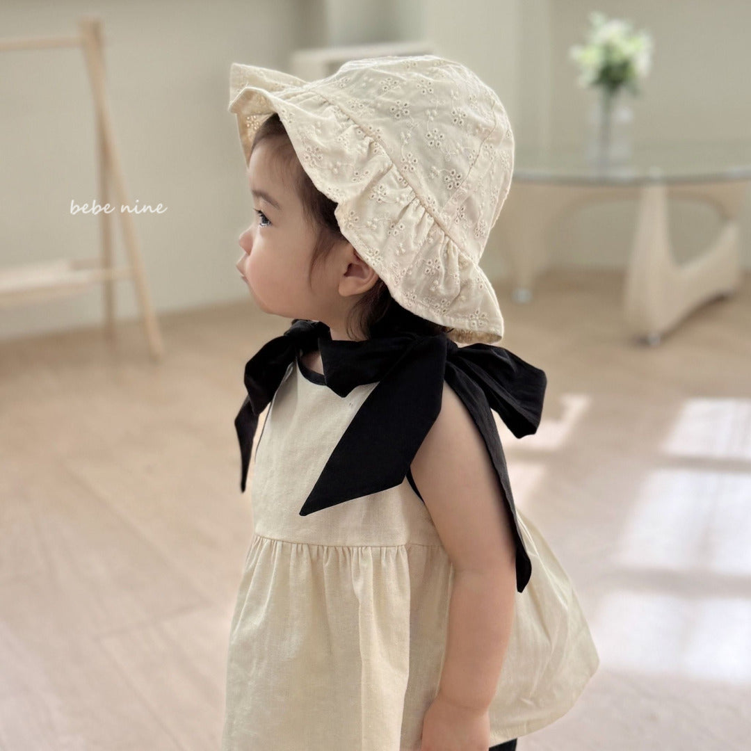 韓國童裝 25夏| BN25202 Lace Bucket Hat #同品牌4件85折