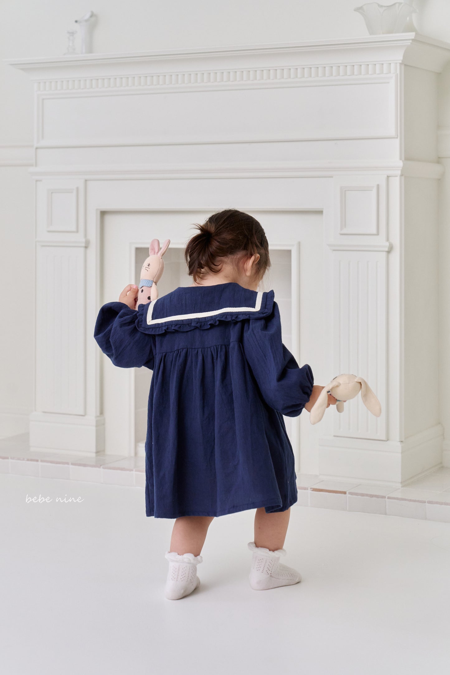 韓國童裝 25秋| BN25329 FRILL SAILOR DRESS