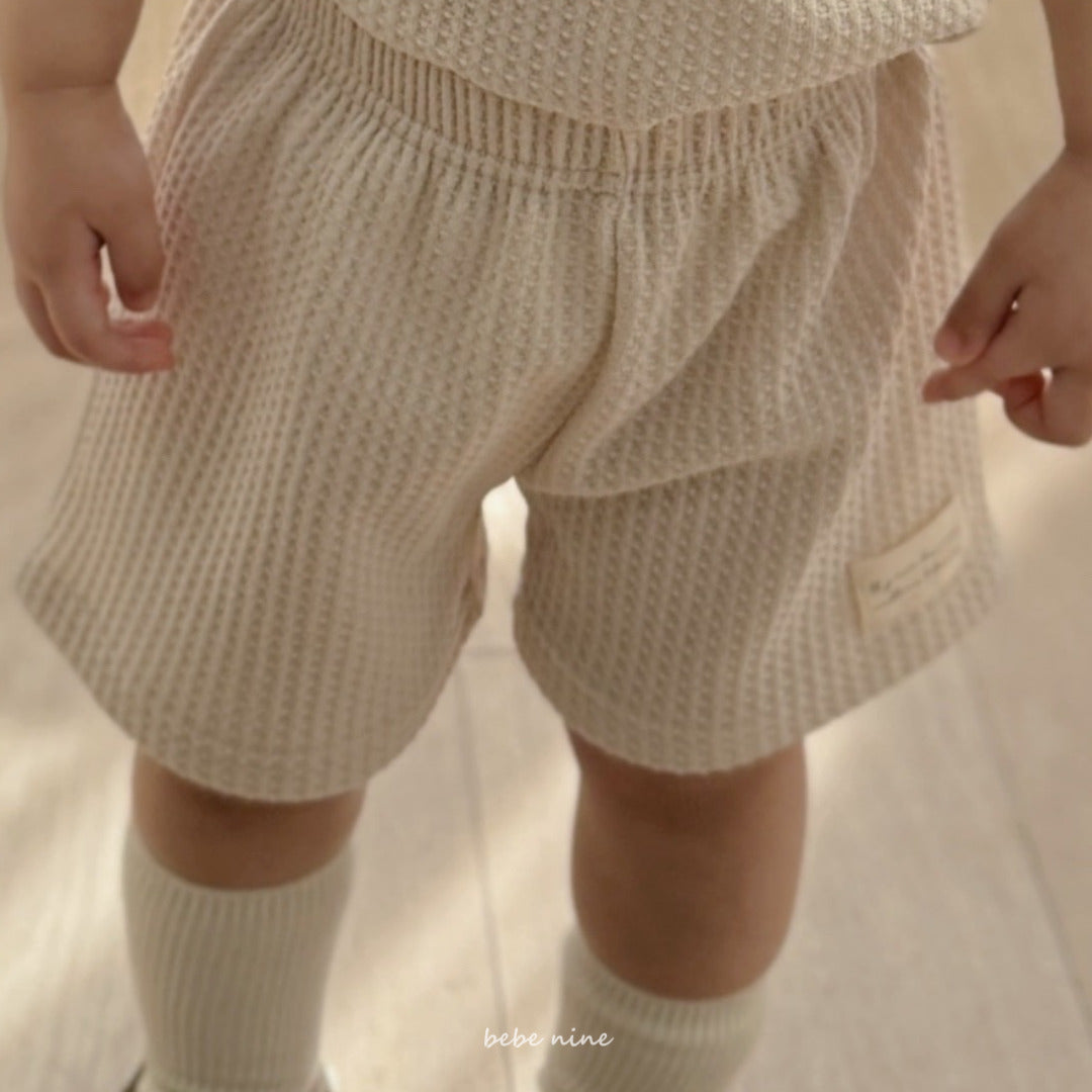 韓國童裝 25夏| BN2532 Creamy Waffle Set (Baby & Kids) #同品牌4件85折