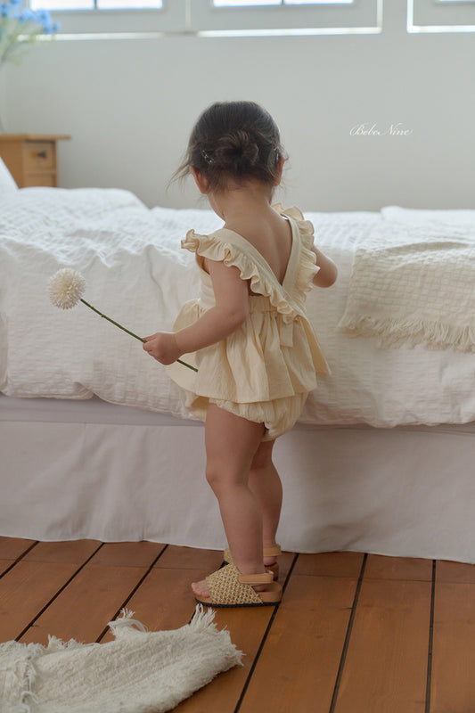 韓國童裝 26夏| BN09 Rael Frill Set 拉埃爾荷葉邊套裝