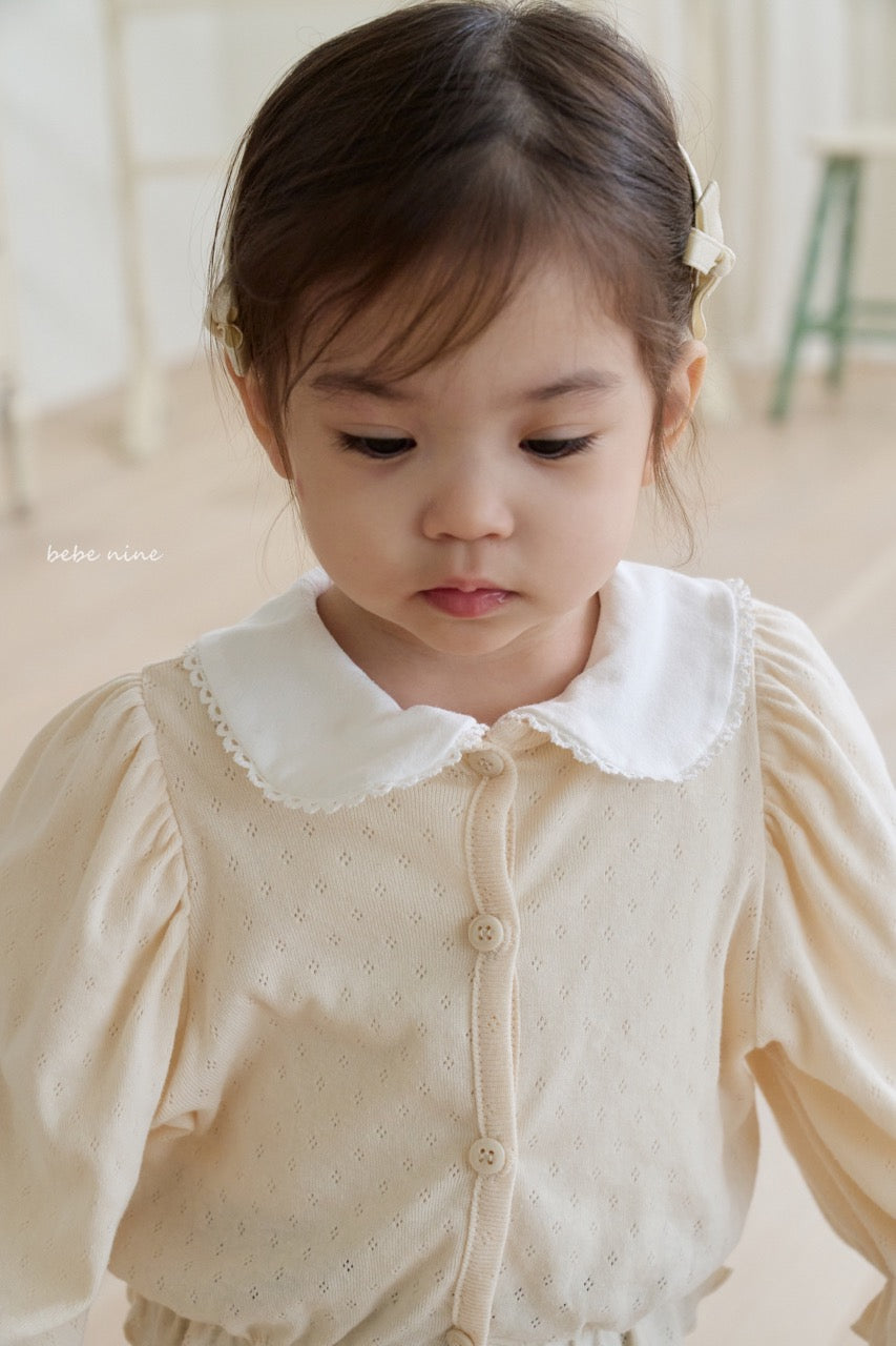 韓國童裝 25秋| BN25365 EDEL FRILL CARDIGAN