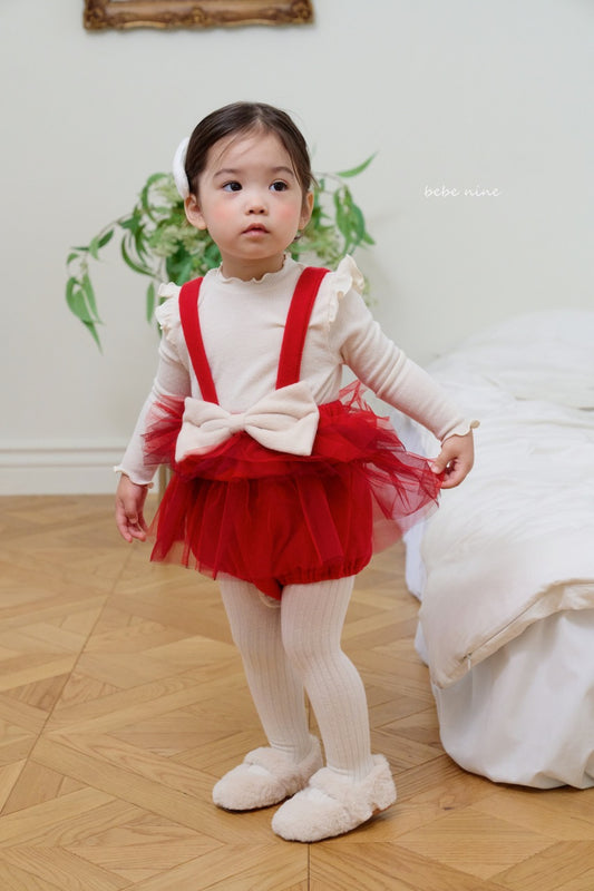 韓國童裝 25秋冬| BN25406 Frill Mock Tee