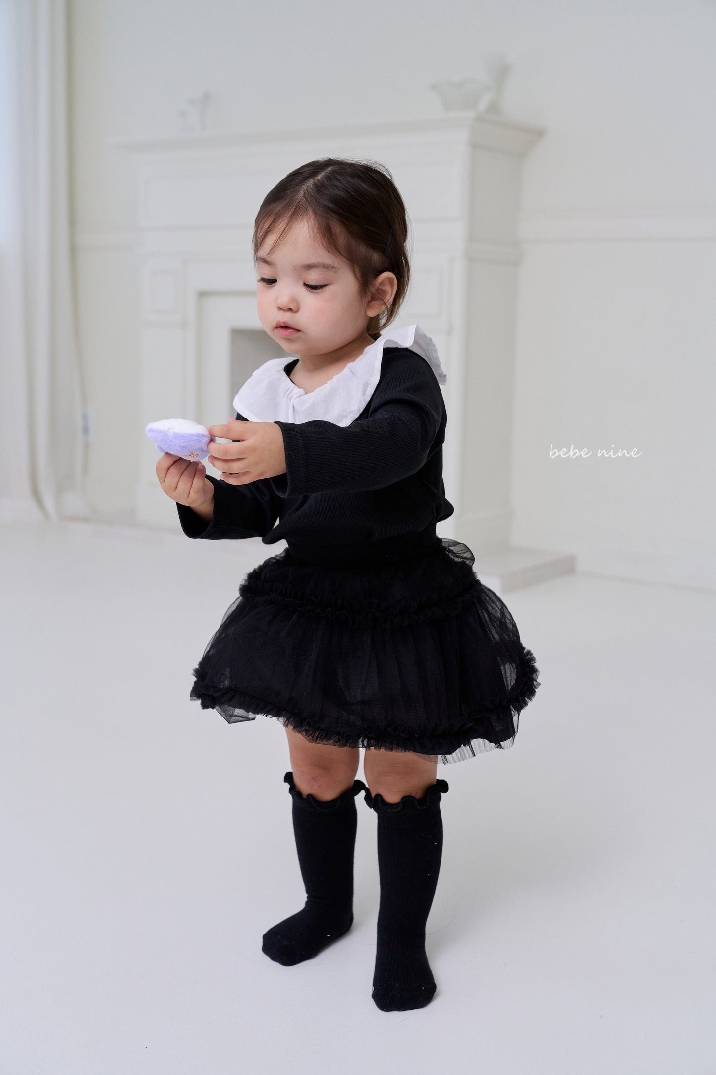 韓國童裝 25秋| BN25321 NINE FRILL KNEE SOCKS (SET)