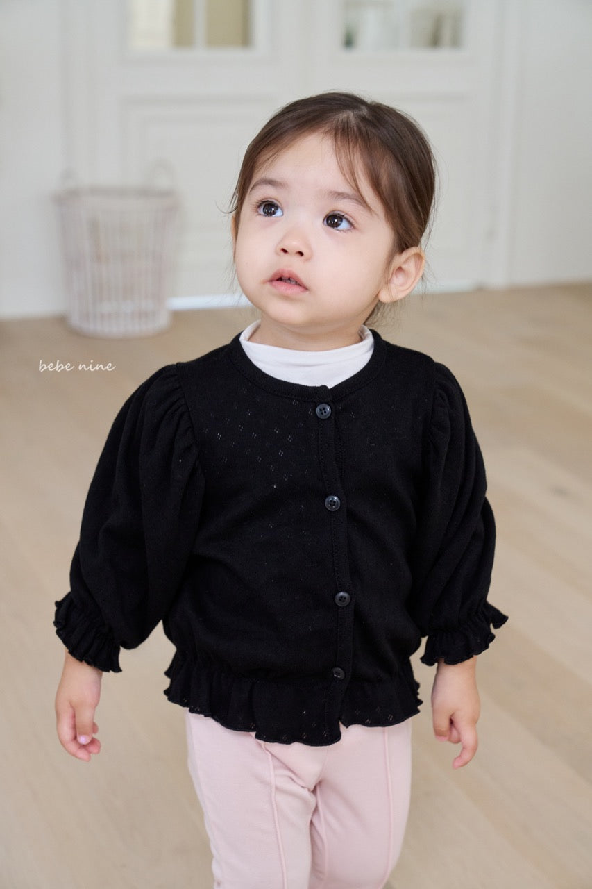 韓國童裝 25秋| BN25365 EDEL FRILL CARDIGAN