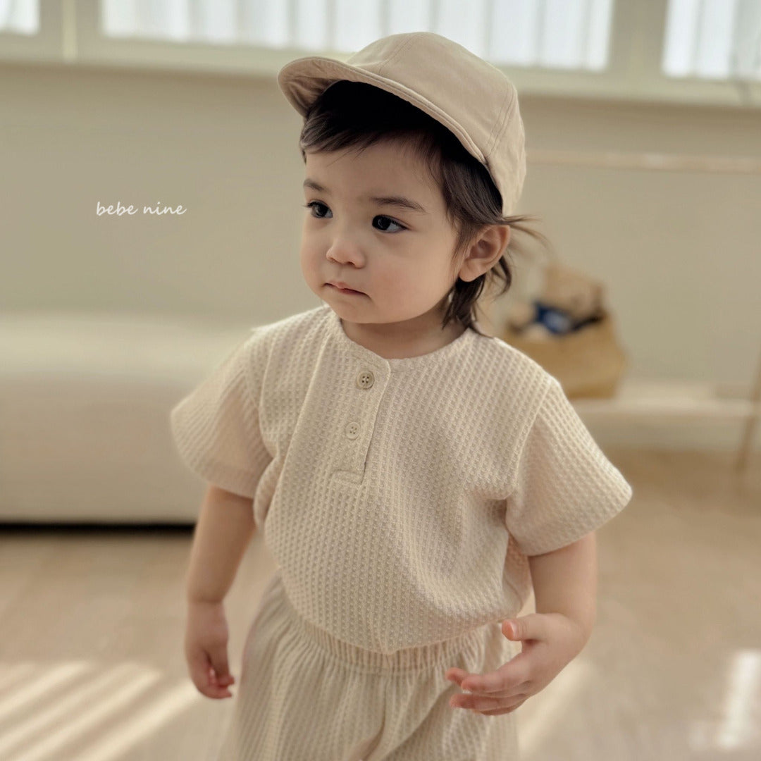 韓國童裝 25夏| BN2532 Creamy Waffle Set (Baby & Kids) #同品牌4件85折