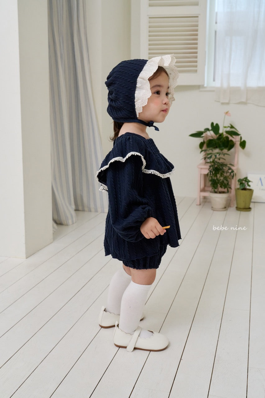 韓國童裝 25秋| BN25368 MIEL KNIT BLOOMER SET