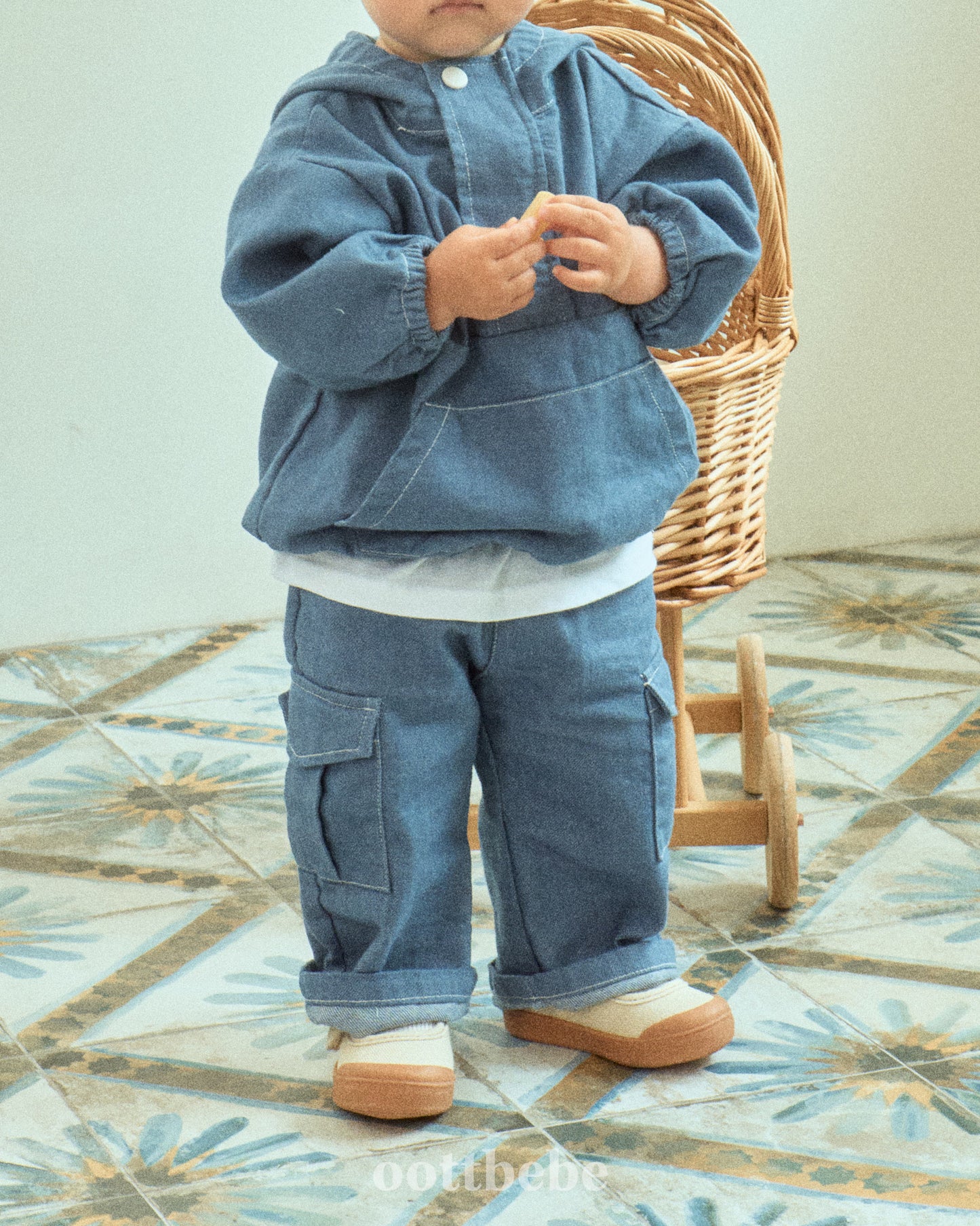 韓國童裝 | OT25367 Denim Pants