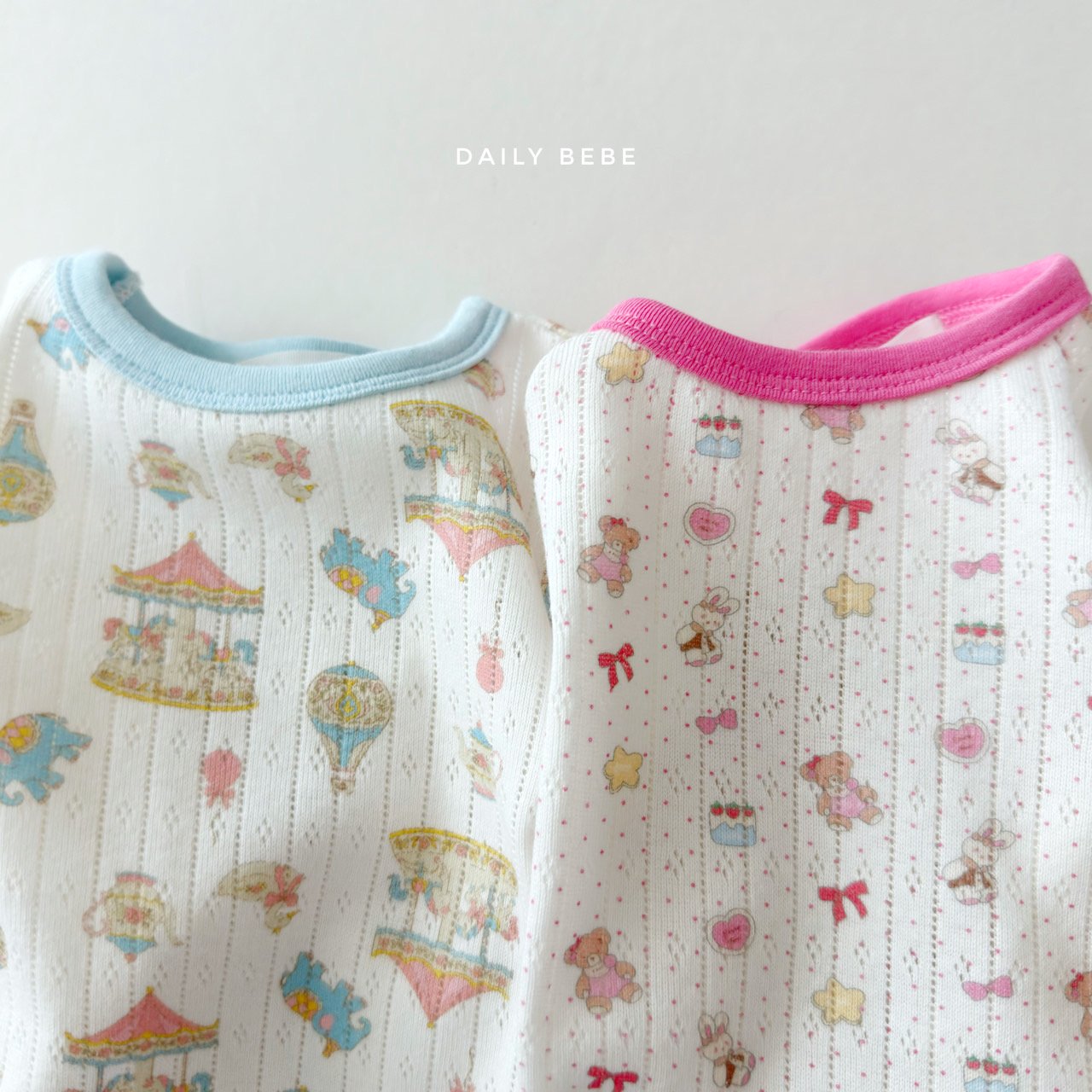 韓國童裝 26夏| DD08 Summer Eyelet Loungewear Set (75-140cm)