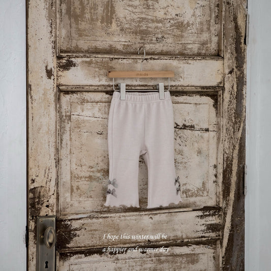 韓國童裝 25秋冬 | MD25453 Double Ribbon Pants