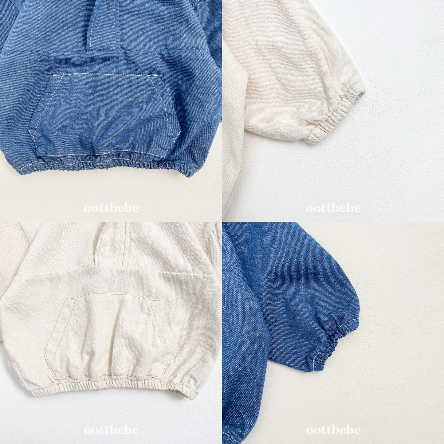 韓國童裝 | OT25366 Denim Top
