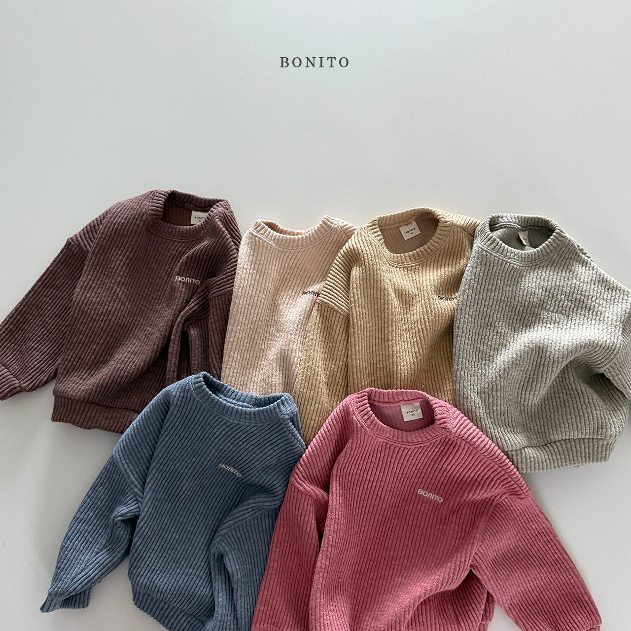 韓國童裝 25秋| BT25313 KNIT MTM (70-140CM)