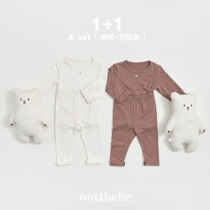 韓國童裝 | OT25302 1+1 室內服套裝