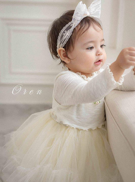 韓國童裝 26春 | OR26 Seriel Ribbed Tutu Suit
