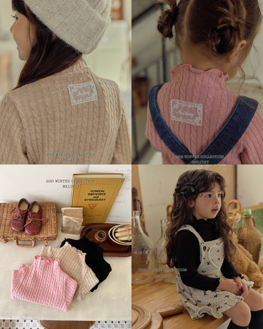 韓國童裝 25秋冬 | ME25415 Knit Basic Tee