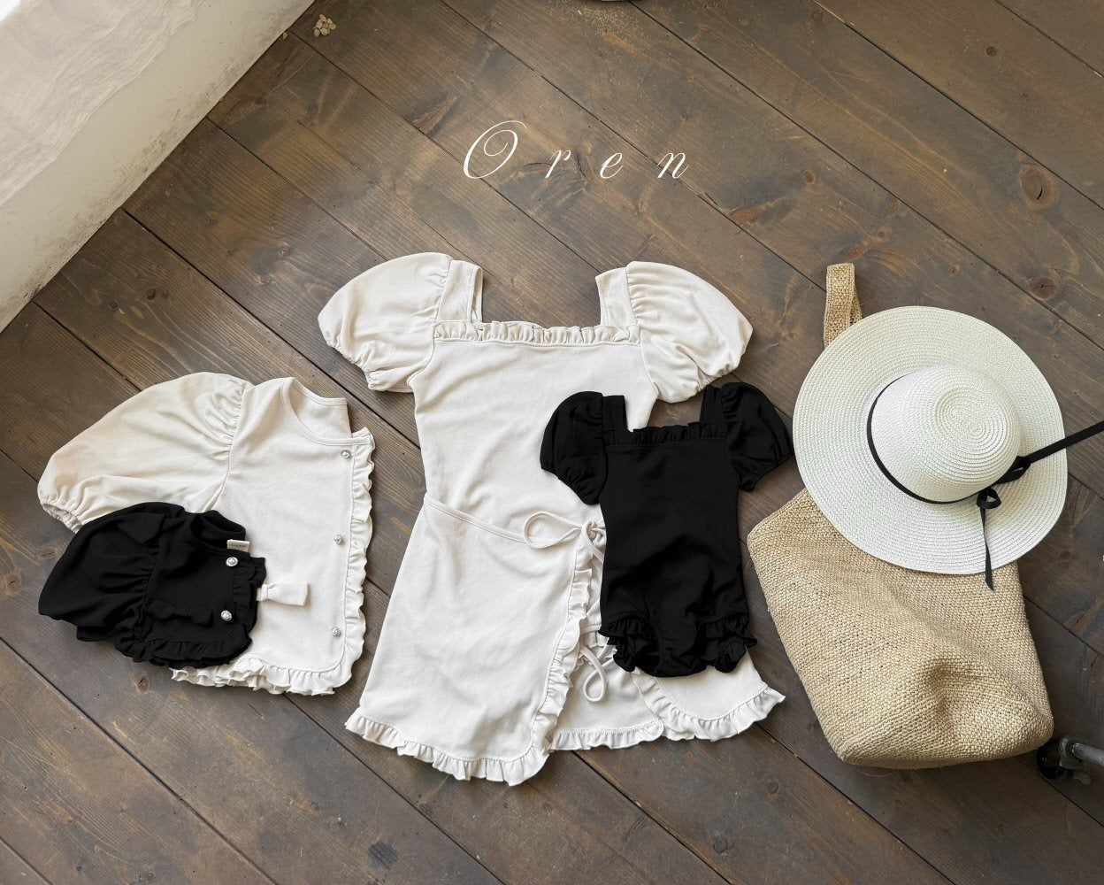 韓國童裝 Swimwear🩱🛟 OR25278 Mom and kids Swimsuit set