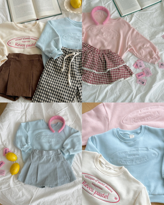 韓國童裝 25秋冬 | NB25411 Pasta MTM 親子裝 (KIDS)