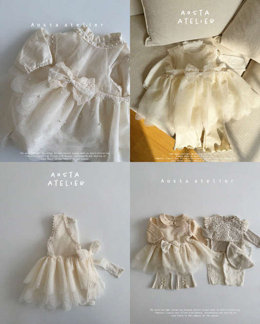 現貨▷ 韓國童裝 25春 | AO25115 LACE VEST (free size)