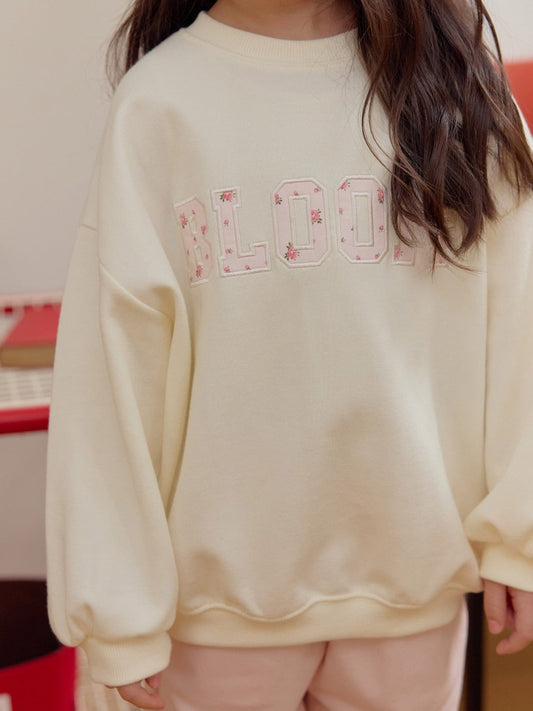 韓國童裝 26春 | DD18 字母BLOOM衛衣 (75~140cm)