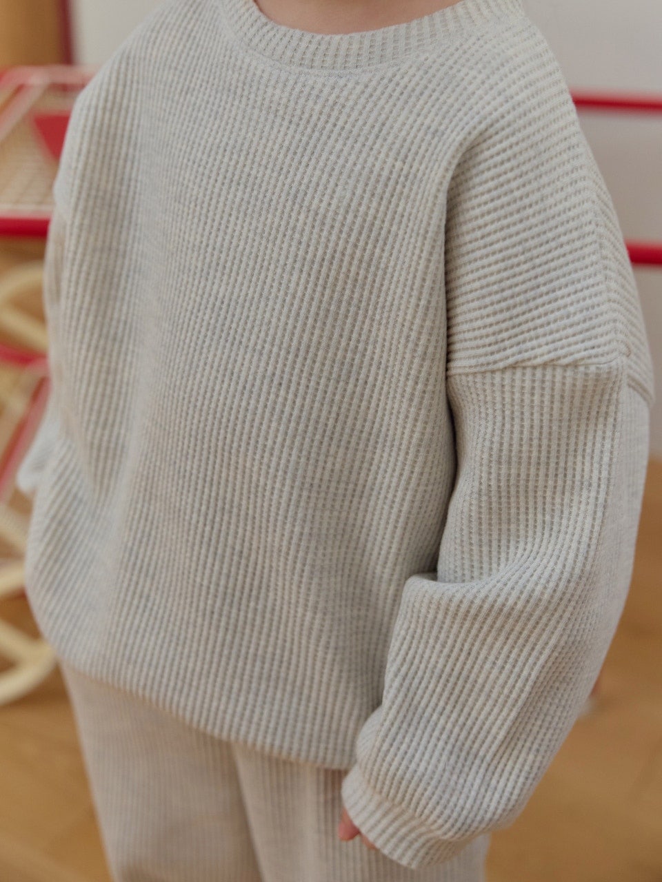 韓國童裝 26春 | DD02 華夫格套裝 (75~140cm)