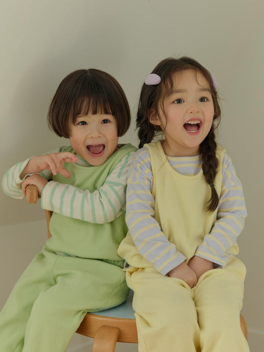 韓國童裝 26春 | DD05 無袖休閒套裝 (75~140cm)