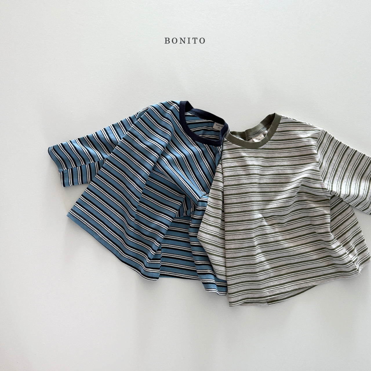 韓國童裝 25秋| BT25321 STRIPE TEE