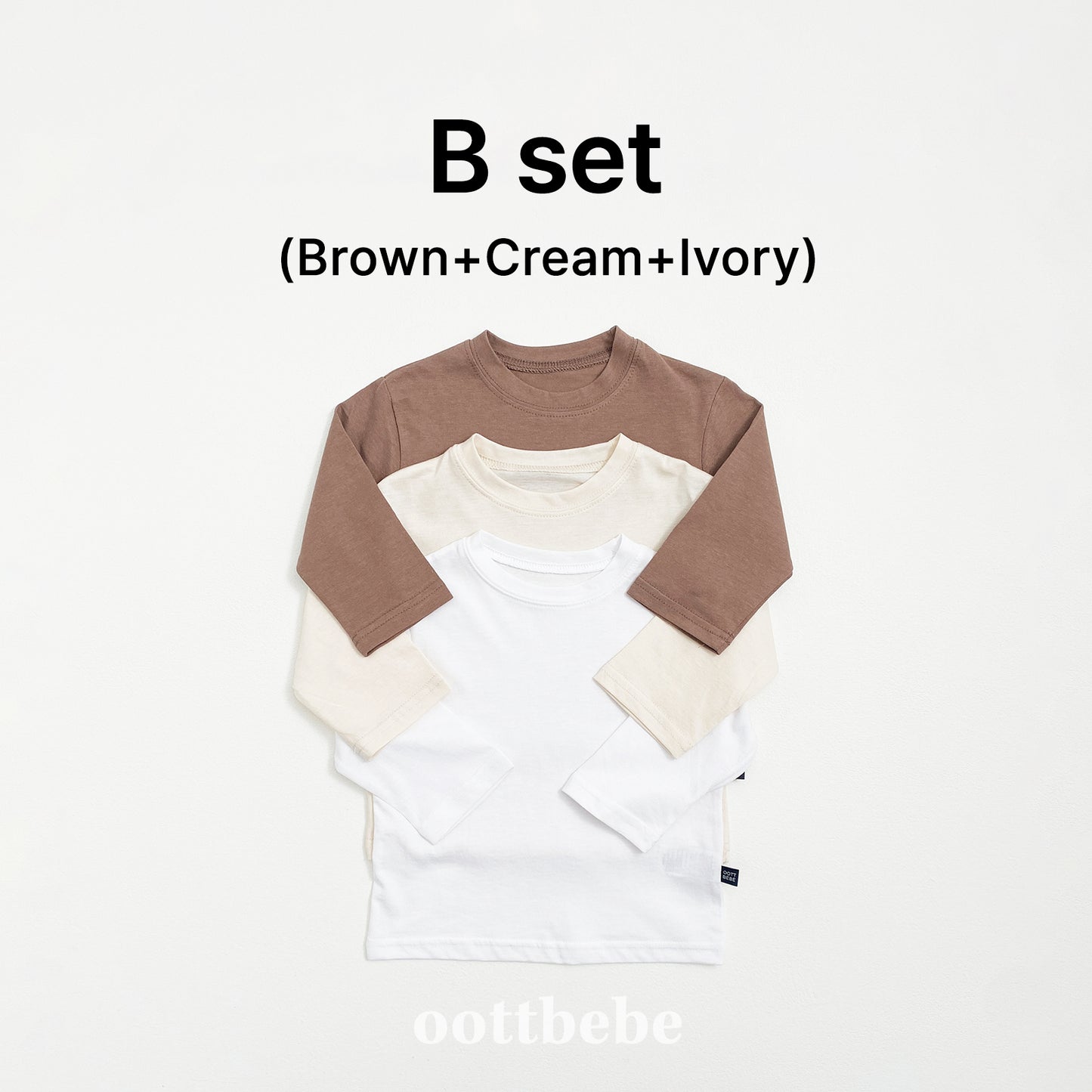 韓國童裝 | OT25368 1+1+1 TEE SET