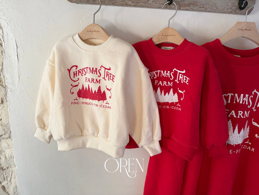 韓國童裝 25秋冬 | OR25507 聖誕款 親子 Christmas Fleece MTM (MOM)