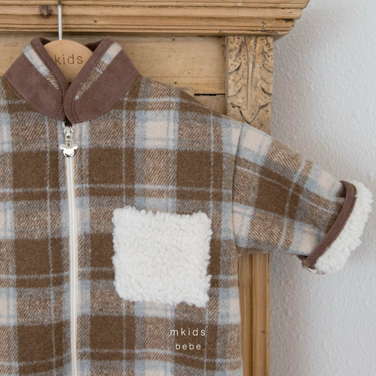 韓國童裝 25秋冬 | MD25411 Baby Check Suit