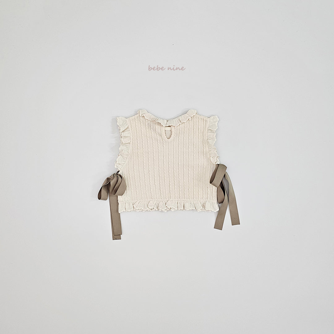韓國童裝 25秋| BN25346 CELINE KNIT VEST