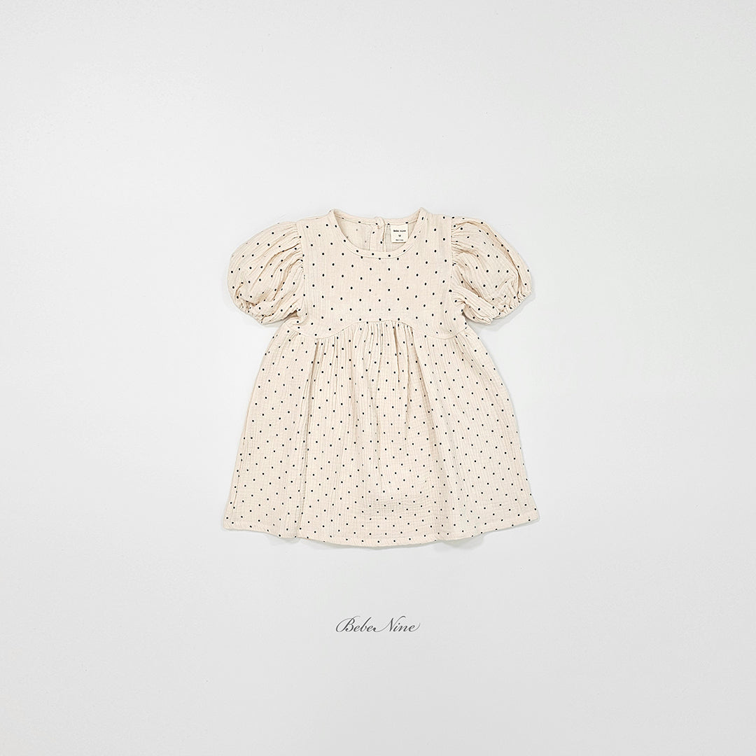 韓國童裝 26夏| BN11 Lian Dot Dress 莉安點點洋裝