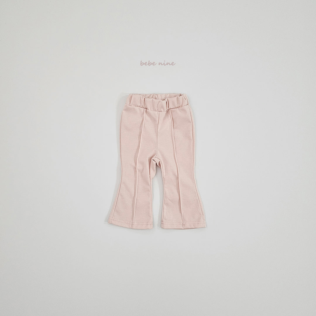 韓國童裝 25秋| BN25355 BLACK PINK FLARE PANTS