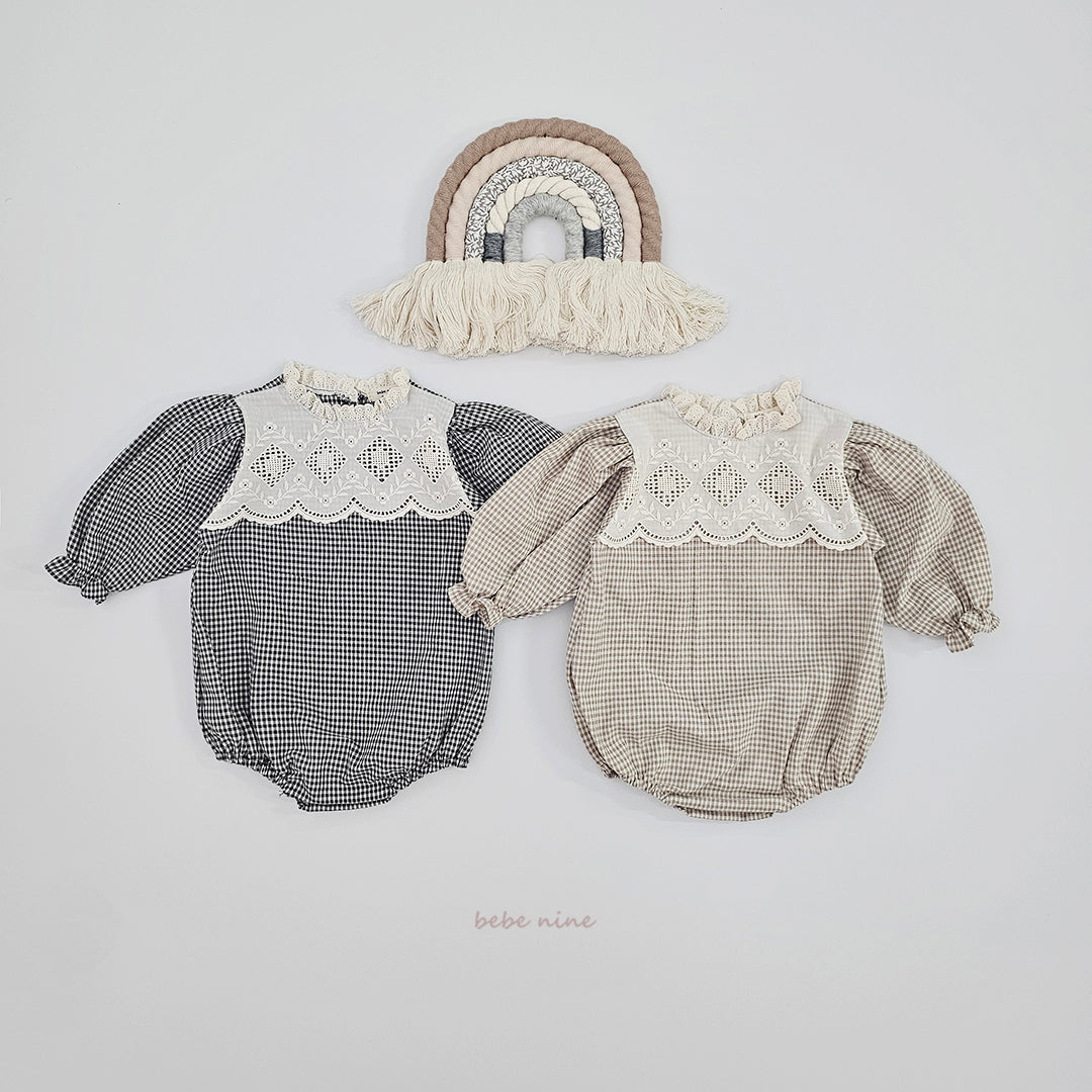 韓國童裝 25秋| BN25305 MONICA CHECK SUIT
