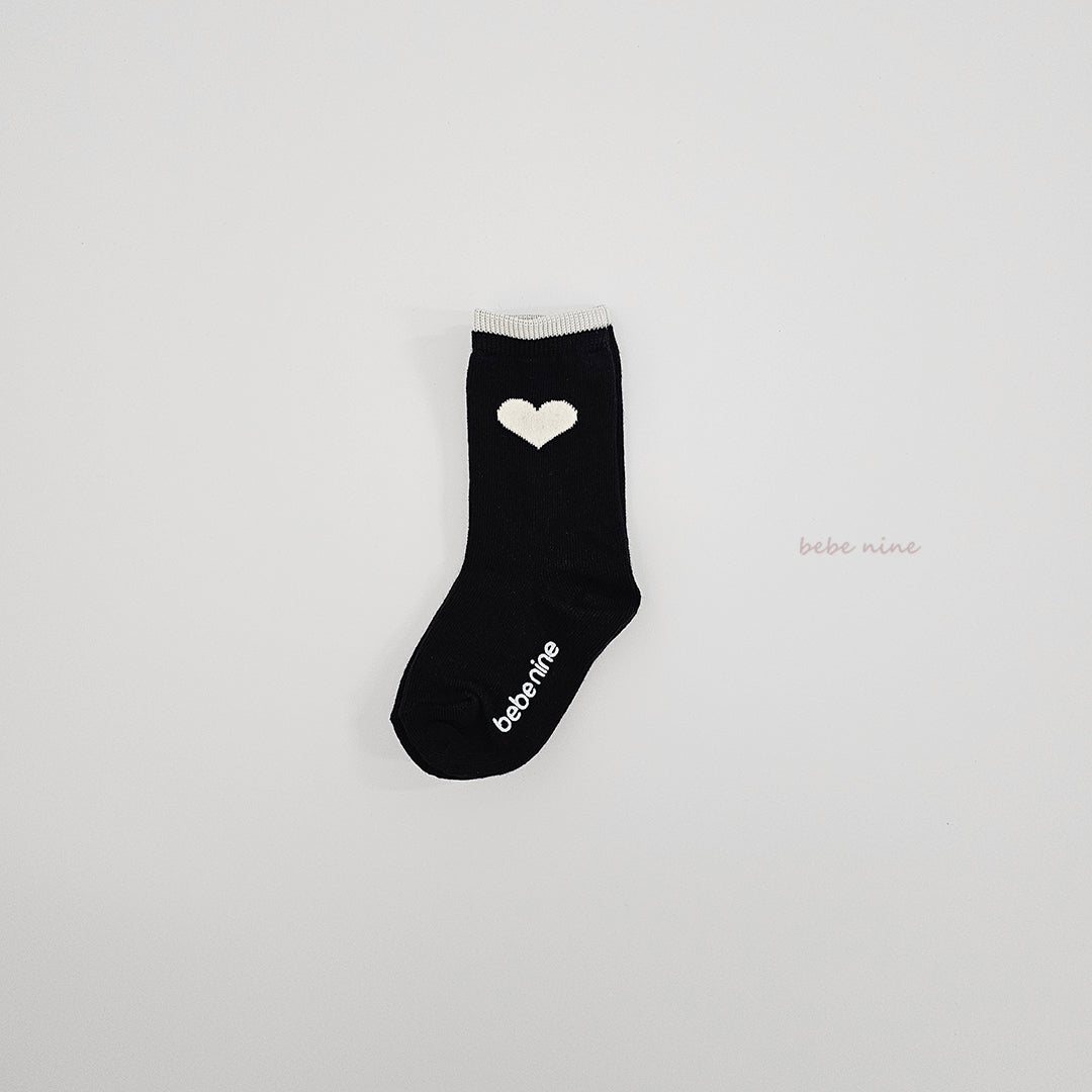 韓國童裝 26春 | BN39 Nine Heart Socks (4p) (65~110cm)