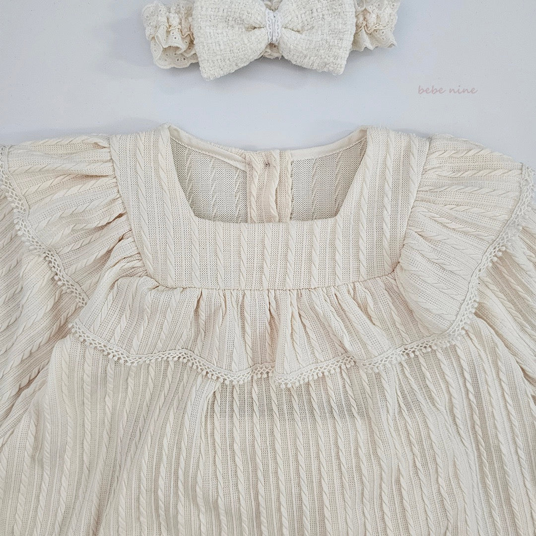 韓國童裝 25秋| BN25368 MIEL KNIT BLOOMER SET