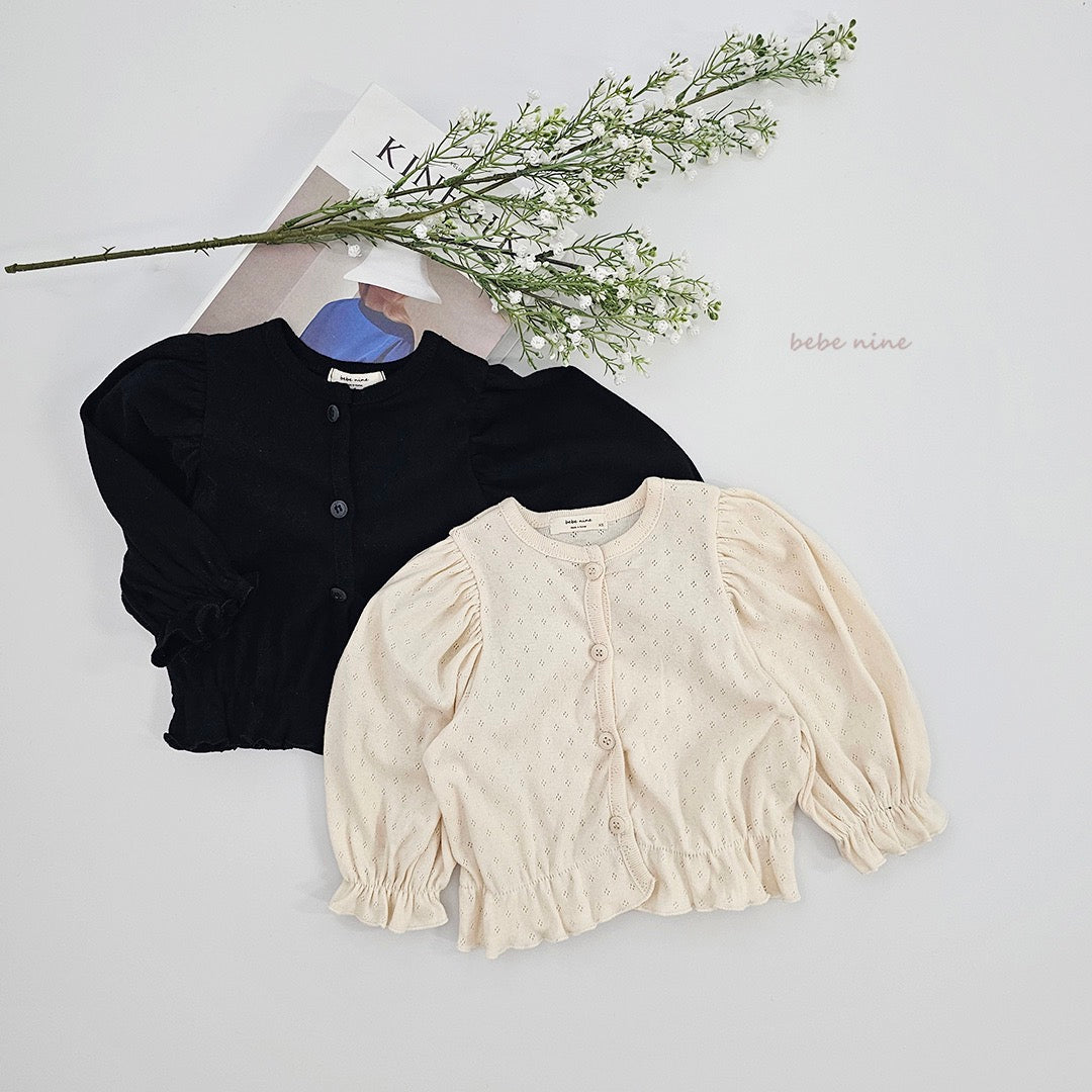 韓國童裝 25秋| BN25365 EDEL FRILL CARDIGAN